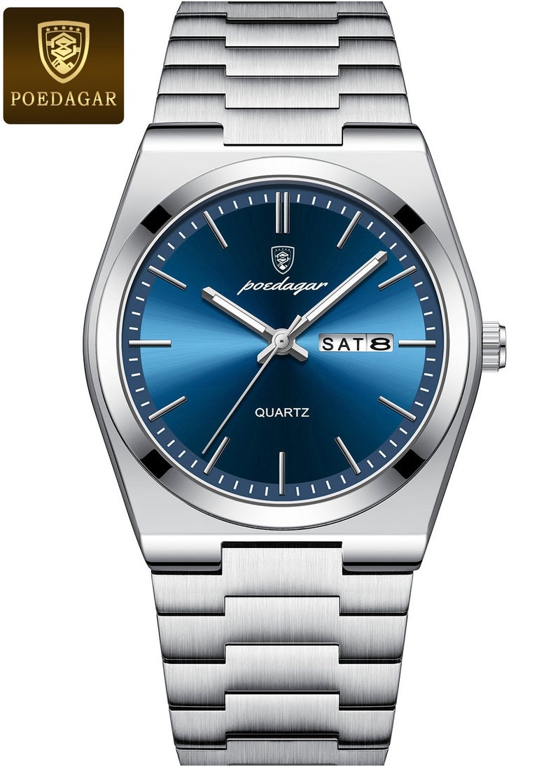 Man Watch , Waterproof Luminous Men's Watch Quartz-40.5mm