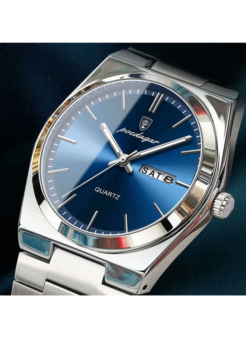 Man Watch , Waterproof Luminous Men's Watch Quartz-40.5mm