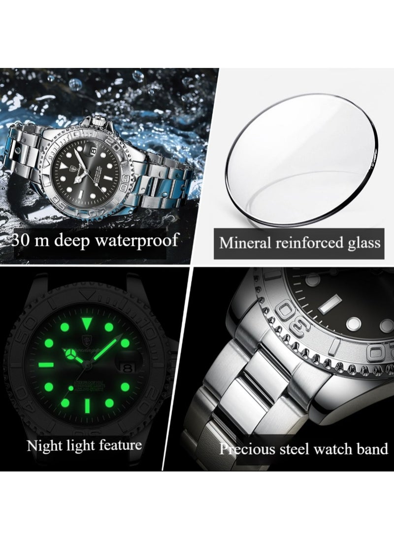 Man  Watch , Waterproof Luminous Men's Watch Quartz，Men's Wrist Watches