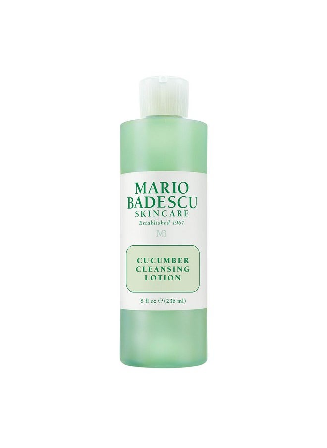 Mario Badescu Cucumber Cleansing Lotion for Combination and Oily Skin| Facial Toner that Cools and Clarifies |Formulated with Cucumber Extract| 8 FL OZ