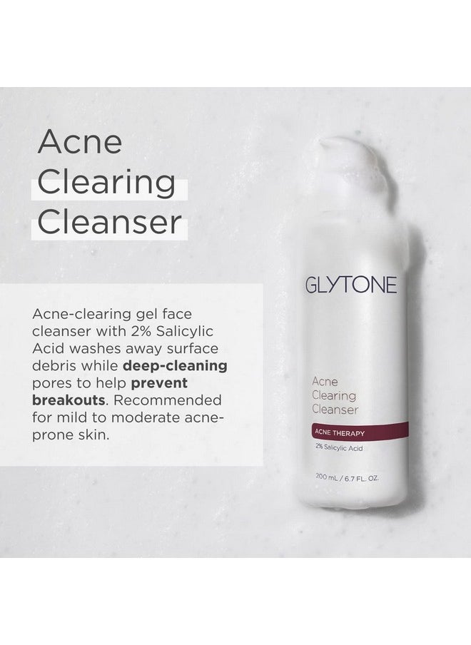 Glytone Acne Treatment For Face With Salicylic Acid Cleanser, Acne Cleanser, Skin Care Acne Wash Face Cleanser Oil Free