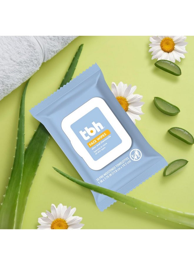 TBH Kids Gentle Face Wipes- - Daily Cleansing and Hydrating Face Wipes - Sulfate, Paraben Free - 30 Pack
