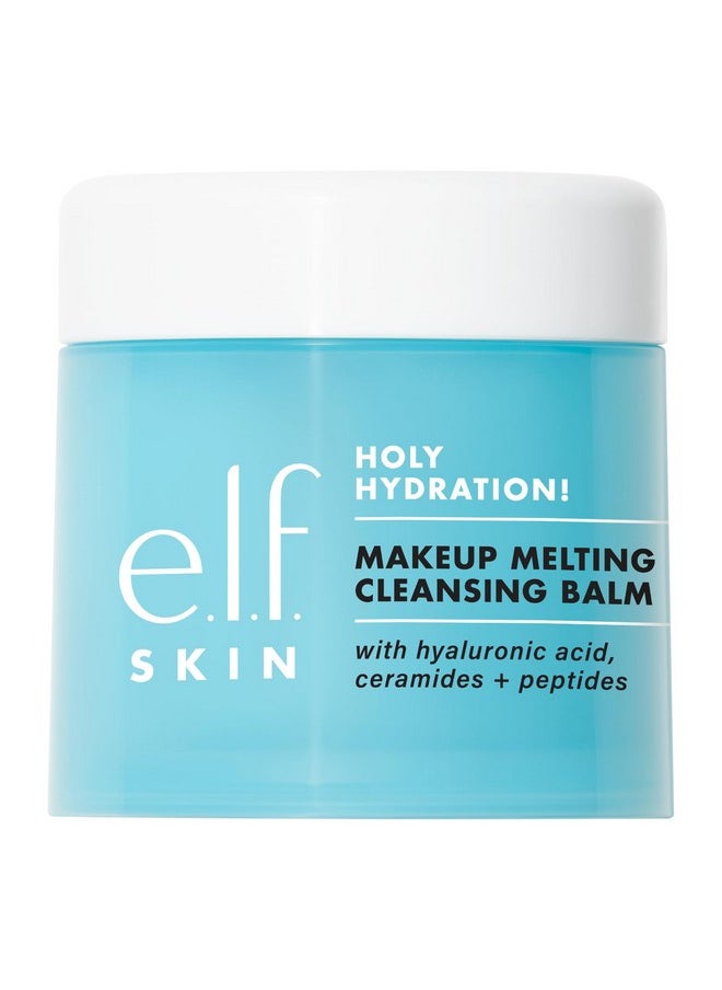 e.l.f. SKIN Holy Hydration! Makeup Melting Cleansing Balm, Face Cleanser & Makeup Remover, Infused with Hyaluronic Acid to Hydrate Skin
