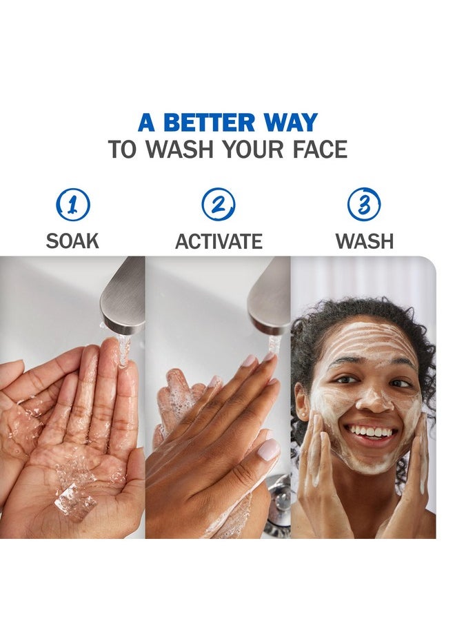 Olay Cleansing Melts + Hyaluronic Face Cleanser, 64 ct. total (2 x 32 ct.), Water-Activated Face Wash to Clean, Tone, and Refresh, Fragrance-Free