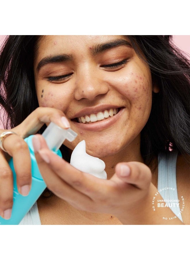 TULA Skin Care Keep It Clear - Acne Foam Cleanser, Contains Salicylic & Azelaic Acid & Probiotics, Clears & Soothes Acne, Brightens Past Blemish Marks, 6.3 fl oz.