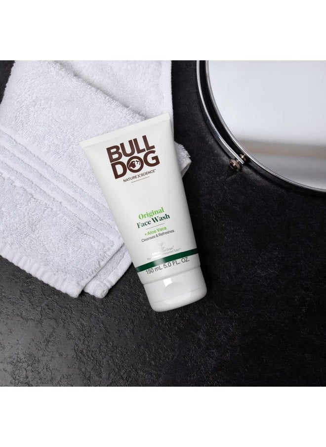 BULLDOG Mens Skincare and Grooming Original Face Wash, 5 Fluid Ounce - Pack of 2