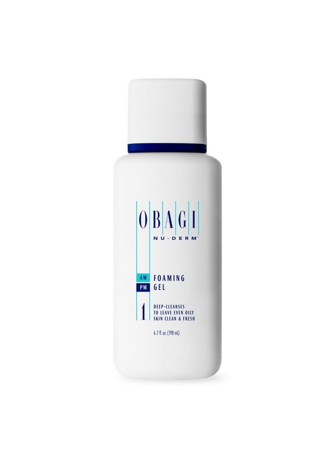 Obagi Nu-Derm Foaming Gel - Gel-Based Cleanser for Normal to Oily & Sensitive Skin - 6.7 oz