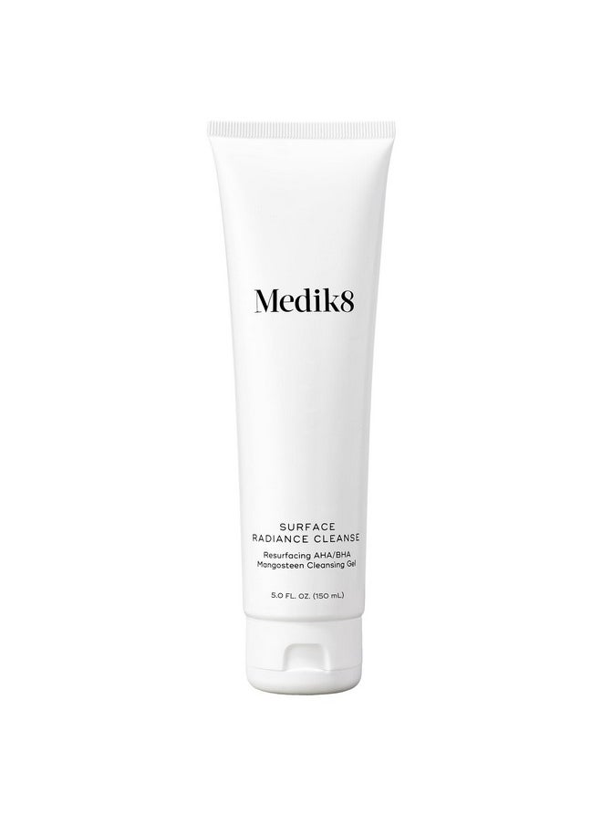 Medik8 Surface Radiance Cleanse - AHA and BHA Daily Face Cleanser - Exfoliating, Gentle Foaming Face Wash - Anti-Aging Facial Cleanser - 5.0 oz