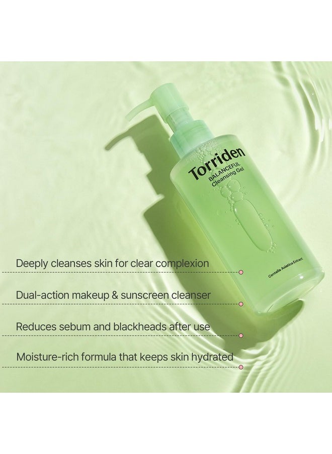 Torriden BALANCEFUL Cleansing Gel 200ml (6.76 fl. oz.) | Low pH Cleanser | Gentle Facial Cleanser that Soothes, Calms, and Hydrates | 5 types of Centella Asiatica Extracts
