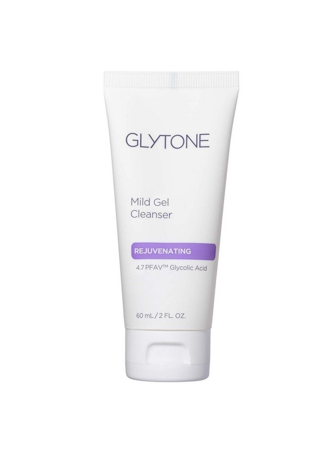 Glytone Mild Gel Exfoliating Cleanser, Pure Glycolic Acid Face Wash for Moisturizing & Rejuvenating Skin, Vegan & Fragrance-Free Face Exfoliator Scrub for All Skin Types, 2 fl. Oz.