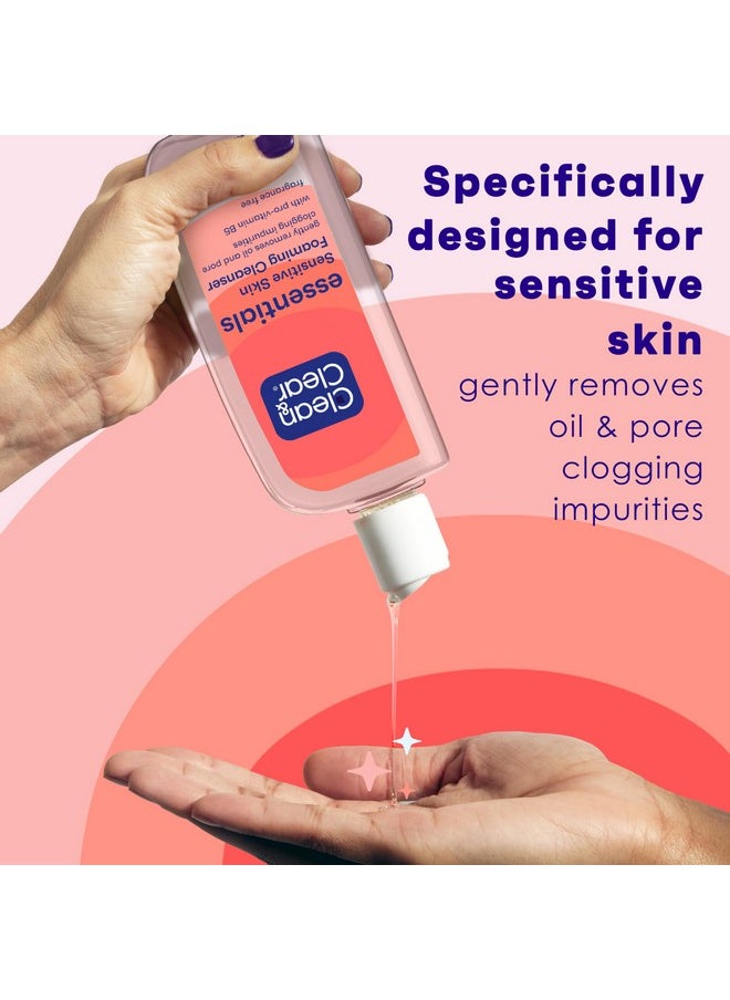 Clean & Clear Essentials Foaming Facial Cleanser, Oil-Free Daily Face Wash with Glycerin to Remove Acne Breakout-Causing Dirt, Oil & Makeup Without Over-Drying, 8 Fl Oz (Packaging may vary)