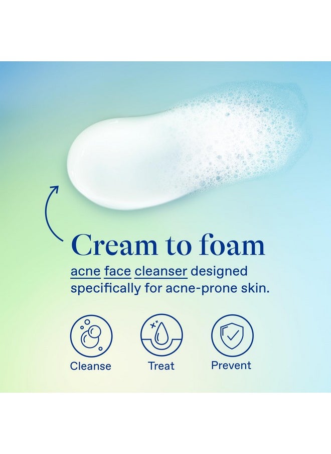 Differin Acne Face Wash with 10% Benzoyl Peroxide, Maximum Strength OTC Acne Foaming Cleanser, Fast Acting Acne Treatment for Face and Body, 5 oz.