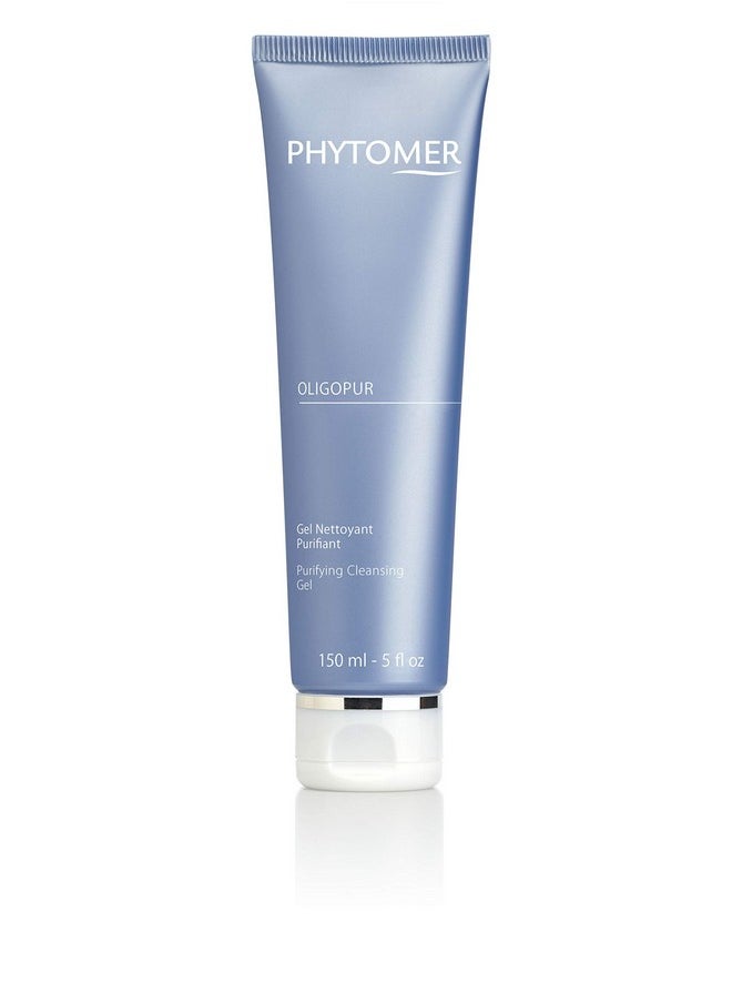 Phytomer Oligopur Purifying Cleansing Gel | Skin Balancing, Oil Absorbing Face Cleanser | Energizing Face Wash Prevents Dull Skin Tone | Safe, Natural Ingredients | Sustainable & Eco-Friendly | 150ml