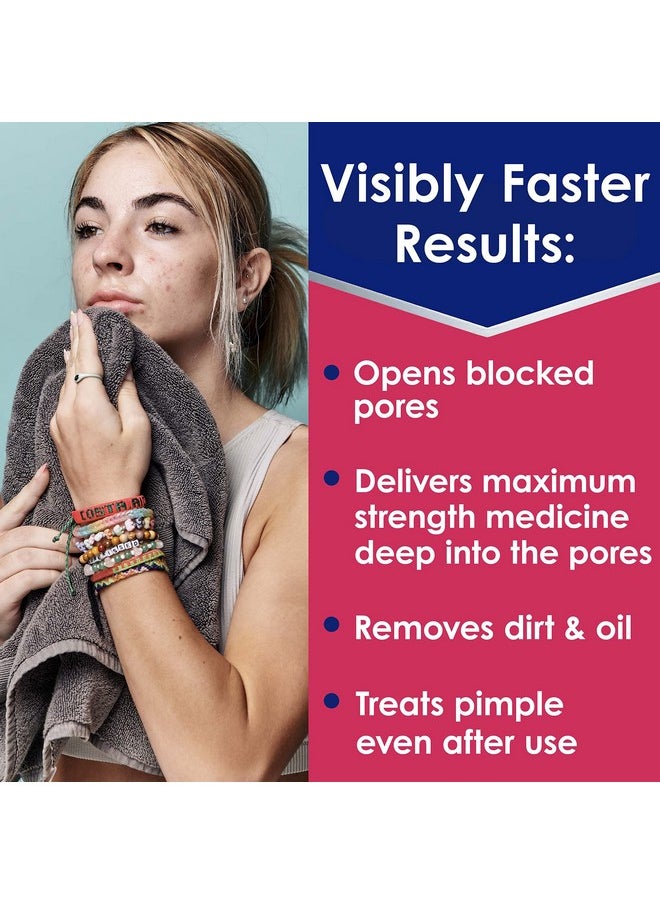 Clearasil Rapid Rescue Deep Treatment Acne Face Wash, Maximum Strenght with 2% Salicylic Acid Acne Medication, Acne Facial Cleanser, 6.78 fl oz