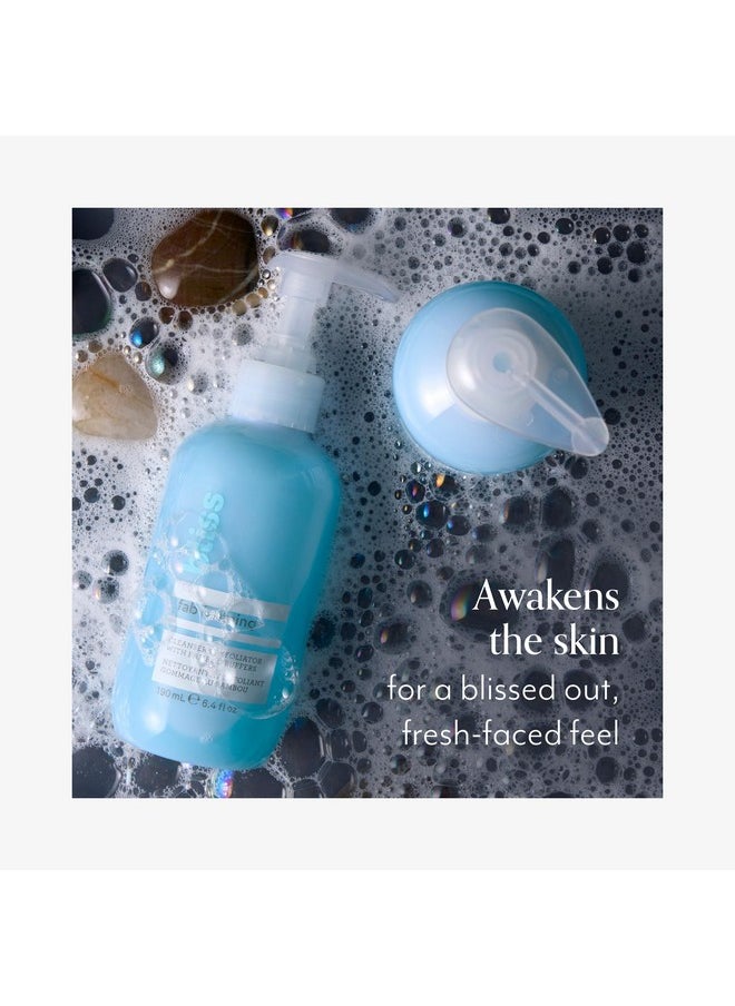 Bliss Fab Foaming 2-In-1 Cleanser and Exfoliator with Bamboo Buffers - 6.4 Fl Oz - Oil-Free Gel Face Wash - Makeup Remover - Vegan & Cruelty Free