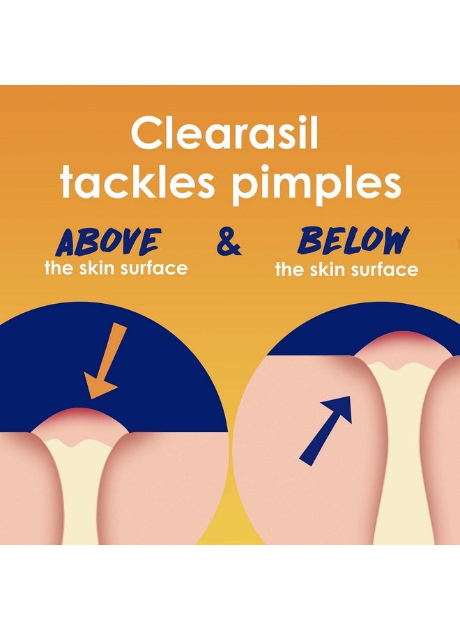 Clearasil Stubborn Acne Control 5in1 Daily Facial Cleansing Pads, with Salicylic Acid Acne Treatment Medicine, 90 Count