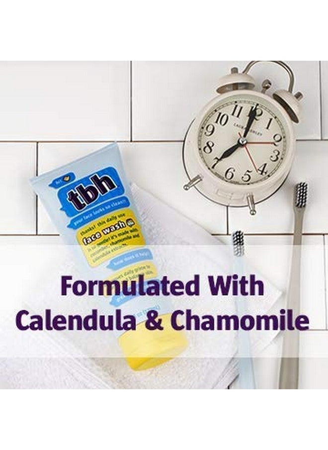 TBH Kids Gentle Gel Face Wash for Kids, Preteens, and Teens with Sensitive Dry Oily Skin - Gentle Facial Cleanser and Hydrating Facewash for Girls and Boys - Sulfate Free, Paraben Free - 6 Oz