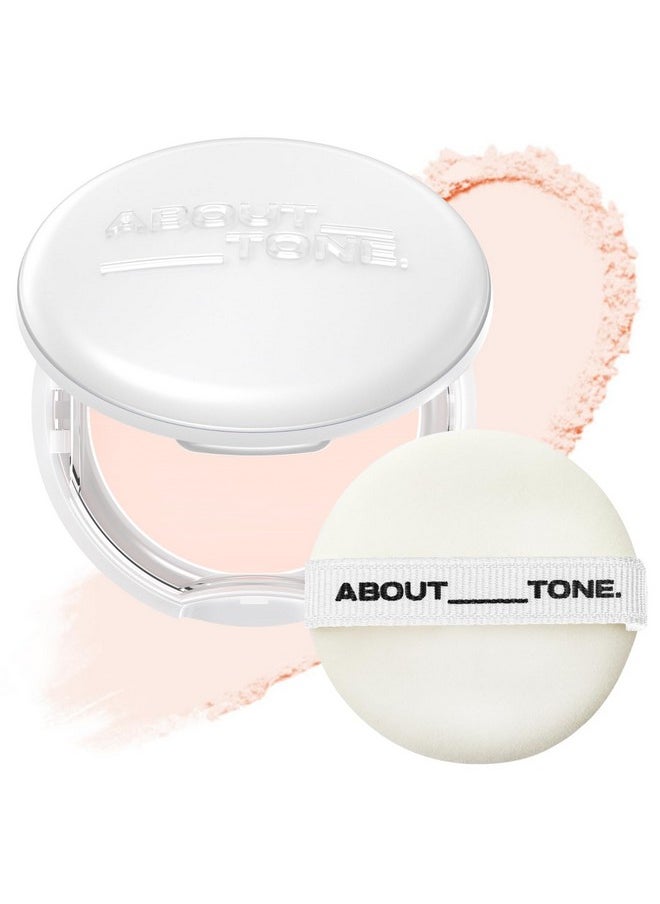 ABOUT TONE Sebum Cut Powder Pact 0.28oz - Extreme Sebum Control Pressed Powder Compact with Mirror and Puff Non-Dry Oil Cut Ultra-Fine Texture Face Makeup Finishing Setting Fixing Longlasting Vegan