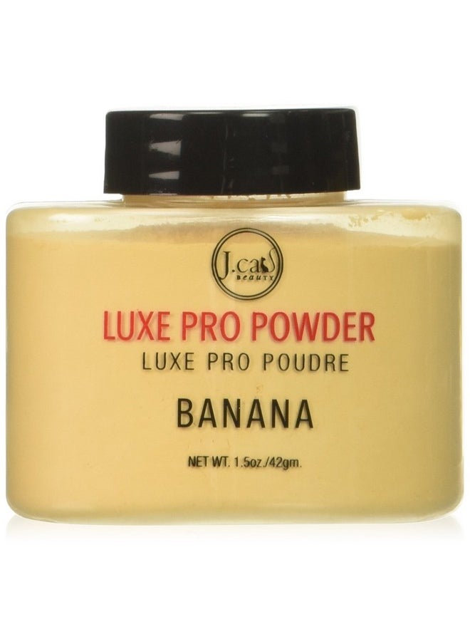 J.Cat Beauty Luxe Pro Powder, 1.5 Ounce - LPP101 Banana