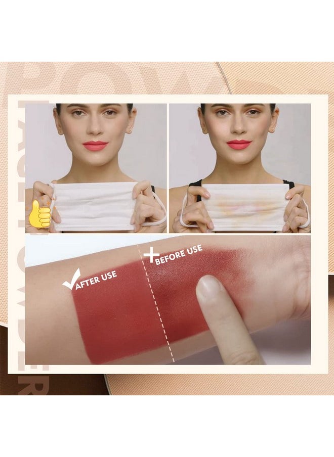 SACE LADY Face Powder Waterproof Sets Makeup, Controls Shine, Smooth Fine Lines for Flawless Lightweight Finish, Long Lasting Matte Compact Setting Powder Cosmetics Cruelty-free, 0.35oz (#02)