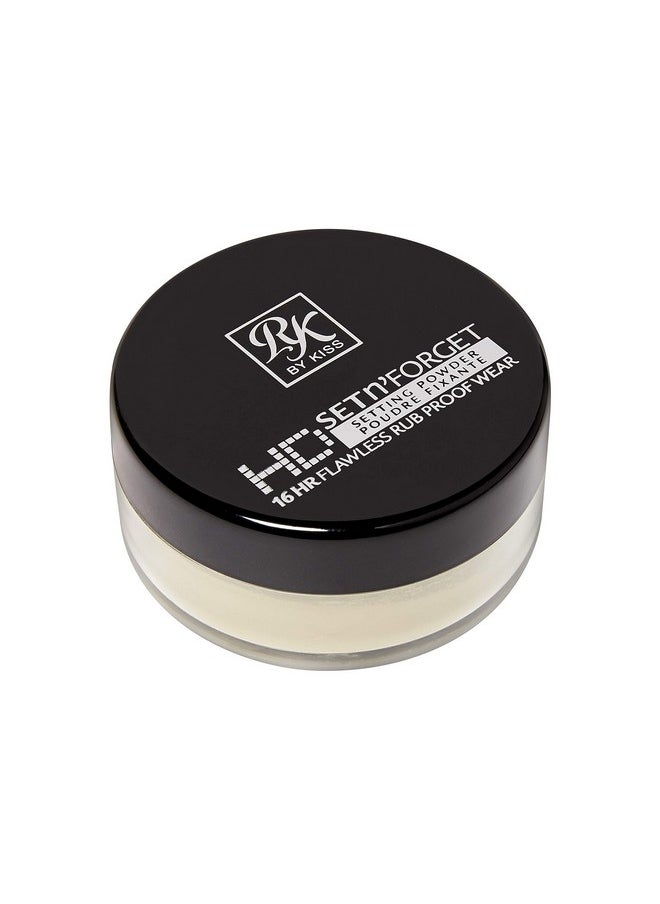 Ruby Kisses Loose Setting Powder 0.4oz, Weightless, Smooths, Mattifying Finish and Shine Control, Pure Silica Mineral Powder (Banana)