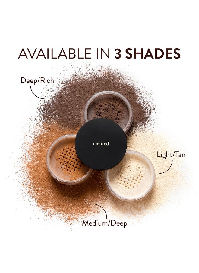 Mented Cosmetics Skin Silk Loose Setting Powder, Loose Setting Powder for Medium Skin, Setting Powder Makeup for Black Women Talc Free, Loose Face Powder Dark Skin, Loose Powder Makeup for Black women