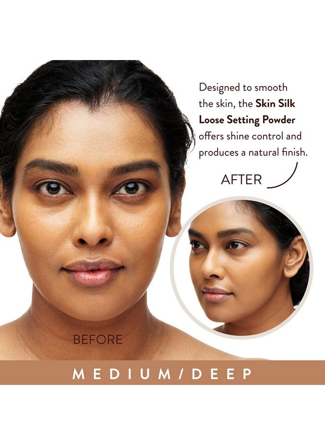 Mented Cosmetics Skin Silk Loose Setting Powder, Loose Setting Powder for Medium Skin, Setting Powder Makeup for Black Women Talc Free, Loose Face Powder Dark Skin, Loose Powder Makeup for Black women