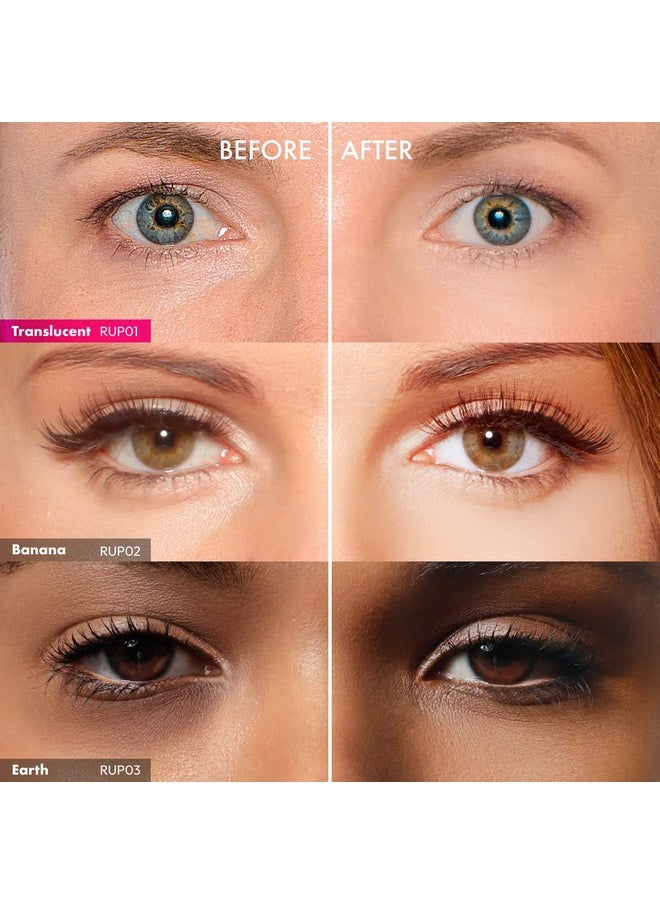Ruby Kisses Instant Bake Undereye Powder - Vegan, Cruelty Free Powder for Brightening Eyes and Smudge-Free Makeup (Translucent)