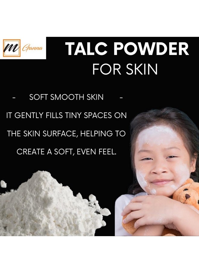 mGanna 100% Natural Talc Powder for Facial Make-up, Cosmetic Formulations, and Other Industrial Application 1 LBS / 454 GMS