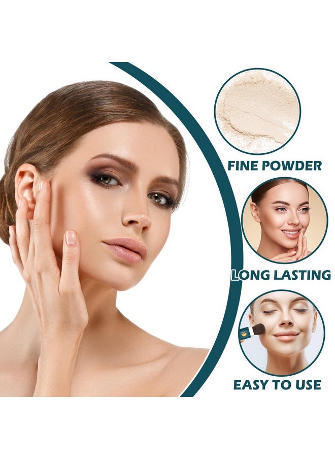 QIUFSSE Mineral Sunscreen Powder SPF Powder for Face Oil Control Long Lasting Sunscreen Powder for Face Natural Light Breathable Translucent Powder Setting Powder Makeup #01 Translucent