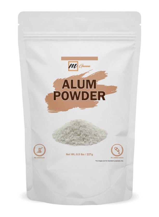 mGanna 100% Natural Alum Powder for Clear and Glowing Skin and Health 227 GMS / 0.5 LBS