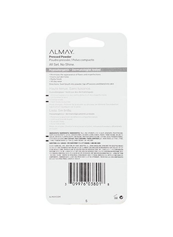 Almay Pressed Powder, Skin Tone Matching, Hypoallergenic, Frageance Free, 100 My Best Light, 0.20 Oz