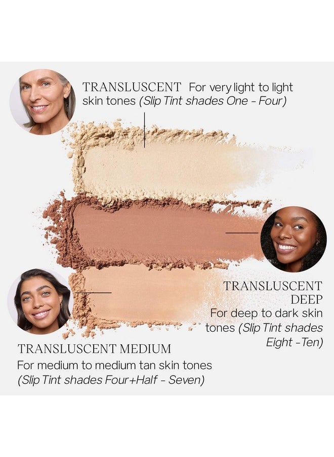 Saie Airset Radiant Loose Setting Powder - Weightless Translucent Powder to Set, Smooth + Diffuse - Formulated with Hydrating Squalane - Translucent (0.14 oz)