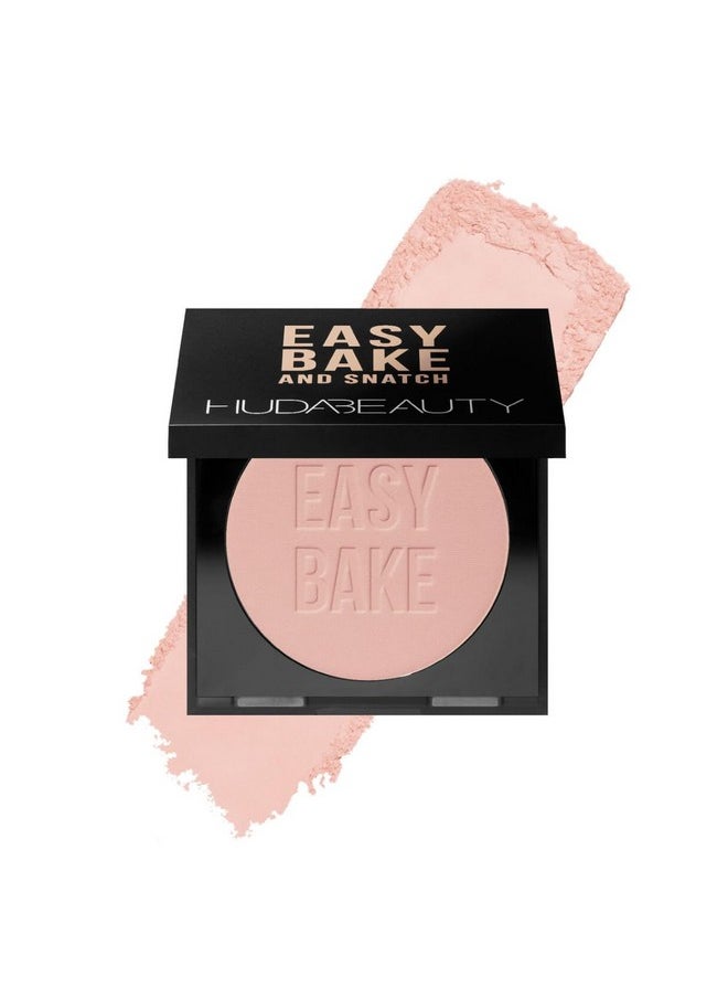 HUDA BEAUTY Easy Bake and Snatch Pressed Talc-Free Brightening and Setting Powder Cherry Blossom