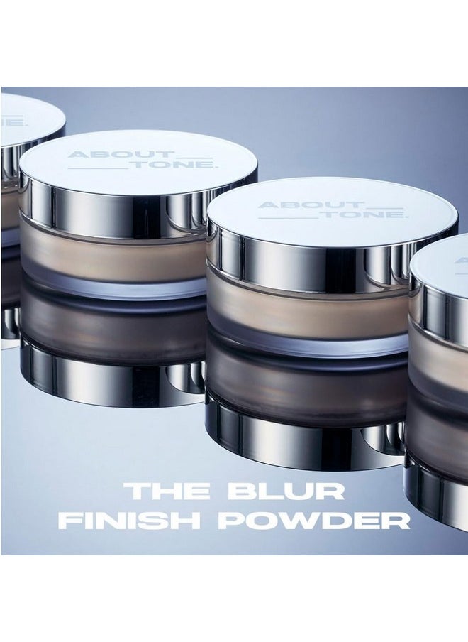 ABOUT TONE The Blur Finish Powder/Sheer Blurring Loose Powder, Lightweight Setting Powder with Long-Wear, Translucent Mineral Finishing Powder, Natural Skin Tone for Daily Makeup, Vegan, 10g/0.35oz.