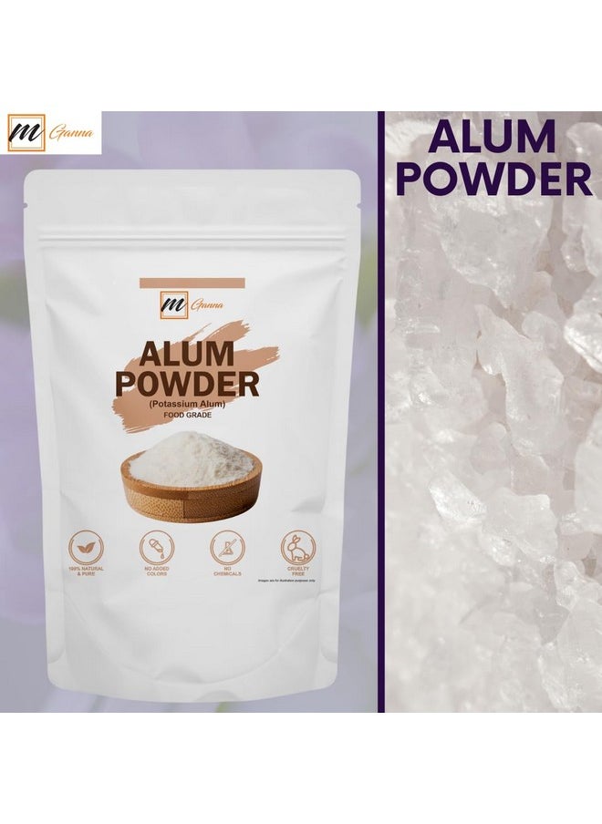 mGanna 100% Natural Alum Powder for Clear and Glowing Skin and Health 454 GMS / 1 LBS