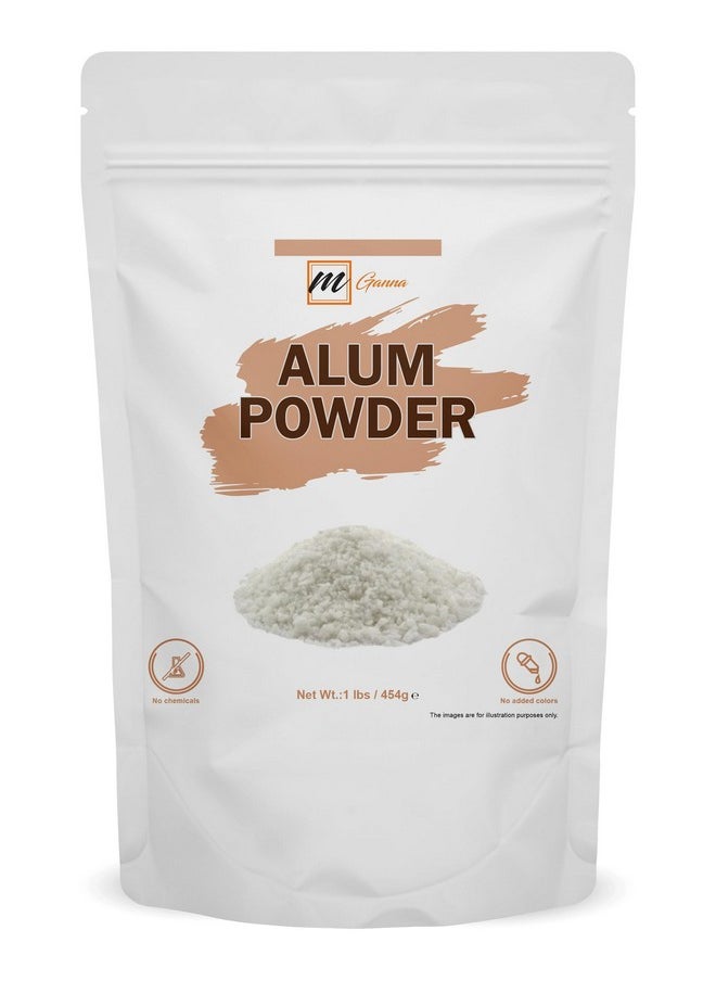 mGanna 100% Natural Alum Powder for Clear and Glowing Skin and Health 454 GMS / 1 LBS
