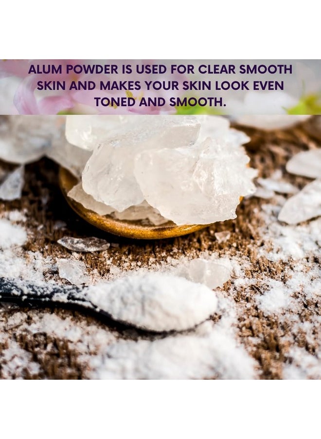 mGanna 100% Natural Alum Powder for Clear and Glowing Skin and Health 454 GMS / 1 LBS