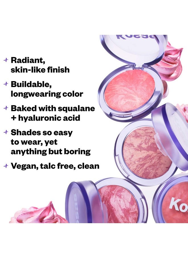Kosas Blush is Life - Talc-Free Dimensional Blush Baked with Squalane & Hyaluronic Acid - Long Wear, Safe for Sensitive Skin- Blissed