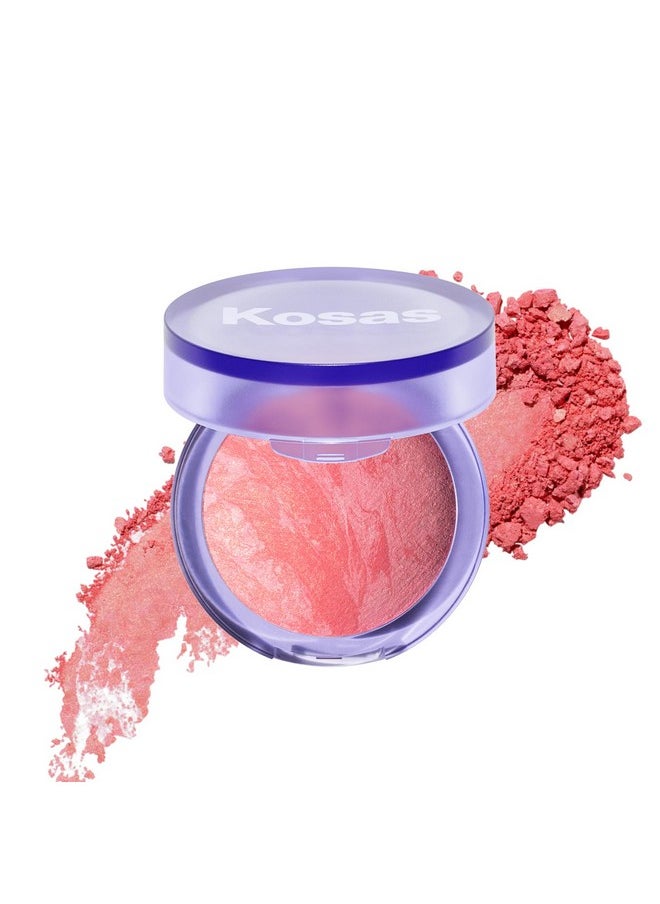 Kosas Blush is Life - Talc-Free Dimensional Blush Baked with Squalane & Hyaluronic Acid - Long Wear, Safe for Sensitive Skin- Blissed