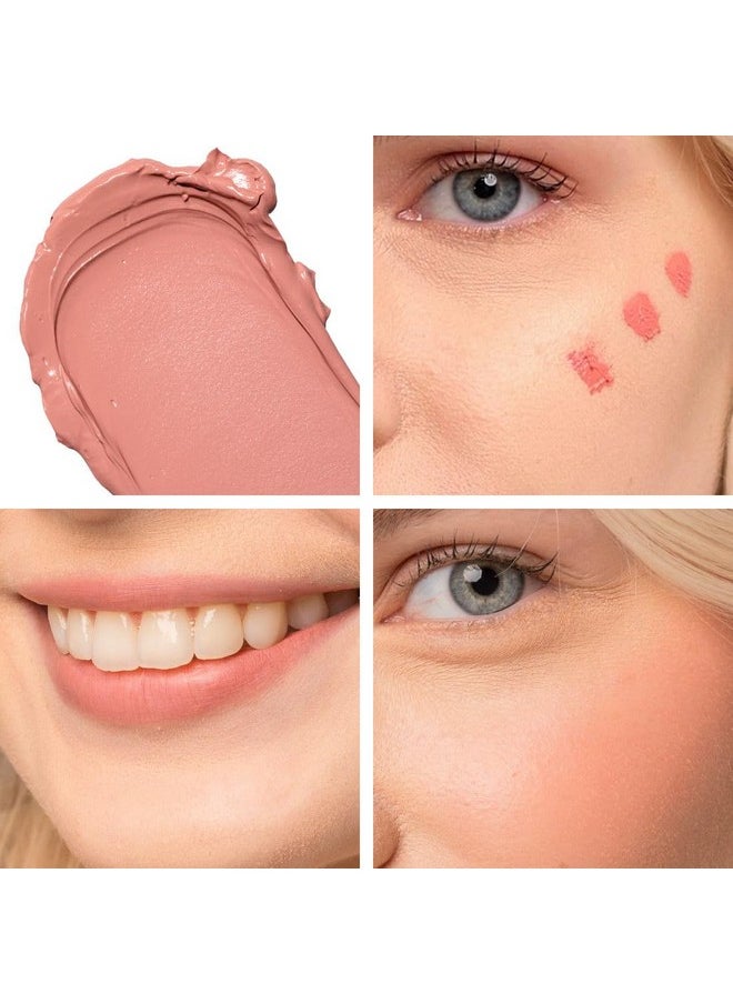 Palladio Liquid Blush for Cheeks & Lips 2-in-1 Makeup Face Blush, Weightless Cream Formula, Smudge Proof Long-Wearing Pigmented Blush, Natural Look Makeup Face Blushes, Dewy Finish, Rose Cloud