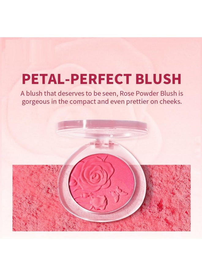 MAEPEOR Matte Face Blush 8 Colors Lightweight Natural Look Face Blush Long-Lasting and Highly Pigmented Powder Blush for Cheeks (Color 08)