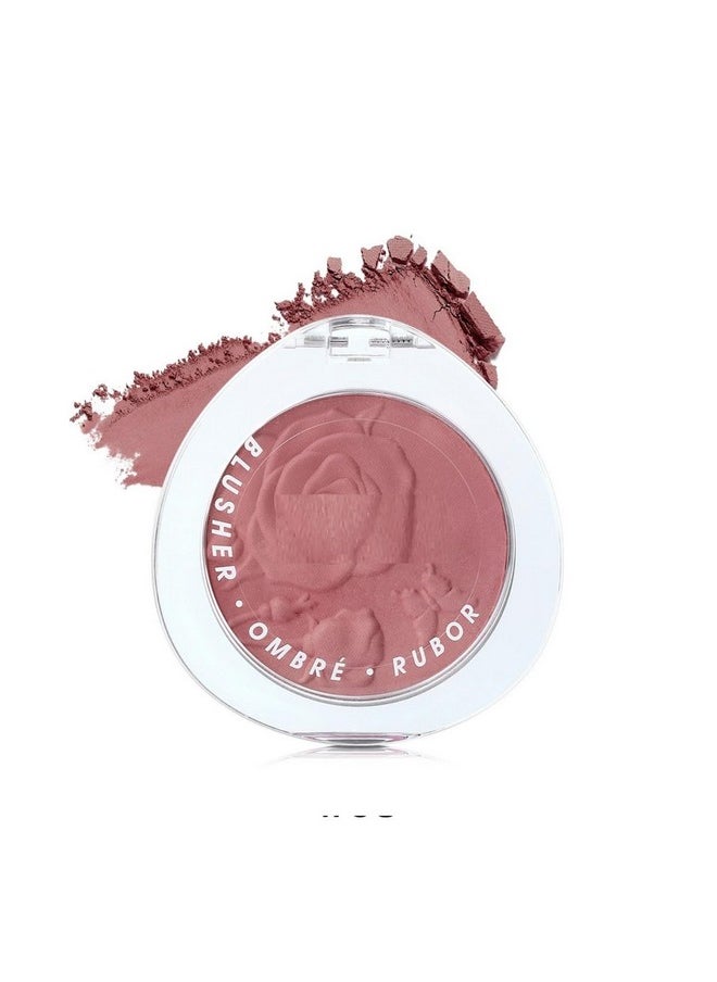MAEPEOR Matte Face Blush 8 Colors Lightweight Natural Look Face Blush Long-Lasting and Highly Pigmented Powder Blush for Cheeks (Color 08)