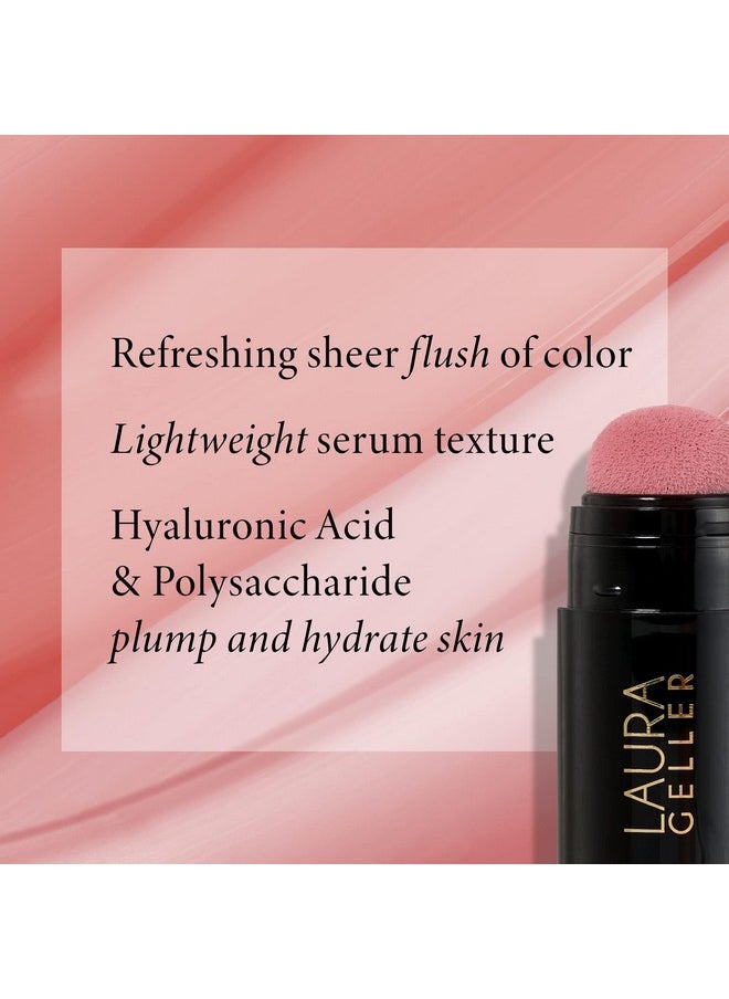 LAURA GELLER NEW YORK Serum Blush Tint, Lightweight Liquid Blush for Cheeks, Weightless Watercolor Sheer Finish, Practical Pink
