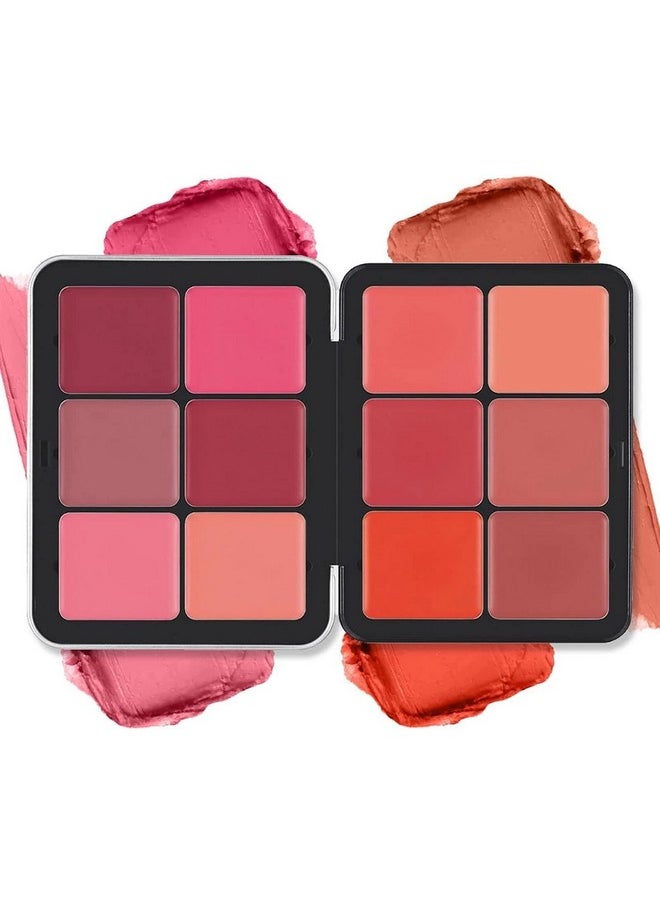 12 Colors Blush Palette,Highlighter Blush Powder Makeup,Long-Wearing,Smudge Proof,Natural-Looking,Blendable Cruelty-Free Matte Finish,Contour and Highlight Blush Palette Face Cosmetics Makeup