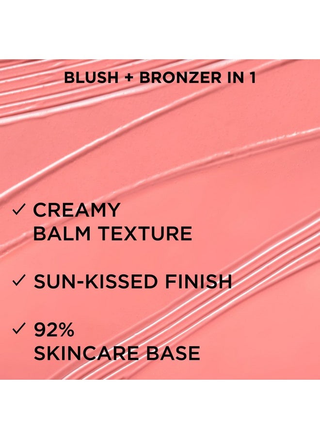 IT Cosmetics Glow with Confidence Sun Cream Blush, Sunlit - Blendable & Buildable Blush + Bronzer for a Pop of Sun-Blushed Color - 24HR Hydration with Hyaluronic Acid, Peptides & Vitamin E- 0.63 oz