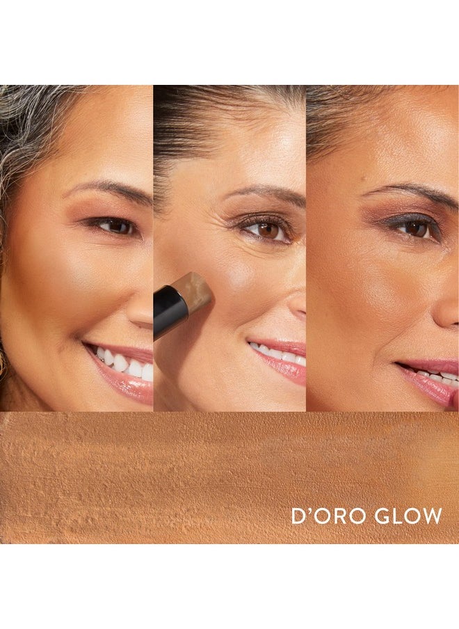 LAURA GELLER Italian Marble Bronzer Makeup Stick | Cream Finish Marbleized Contour for Natural Glow D'oro Glow