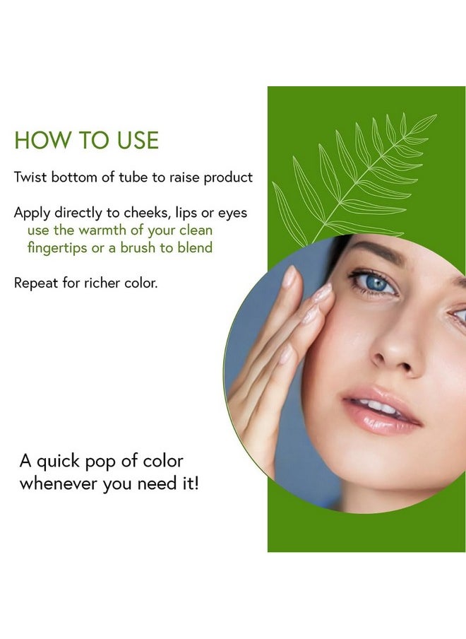 Honeybee Gardens Color Within Reach MultiStick, Eden, Soft Rose, Pink & Brown Undertones, Multipurpose Makeup, Natural Glow, Easy Application, Vegan, Cruelty-Free, Net Wt. 0.2 oz