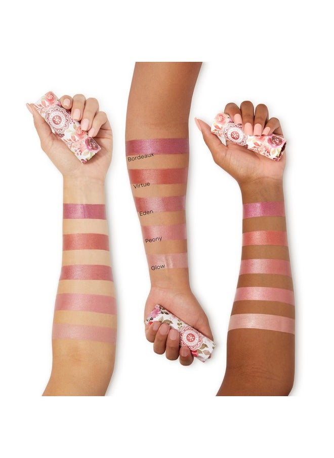 Honeybee Gardens Color Within Reach MultiStick, Eden, Soft Rose, Pink & Brown Undertones, Multipurpose Makeup, Natural Glow, Easy Application, Vegan, Cruelty-Free, Net Wt. 0.2 oz
