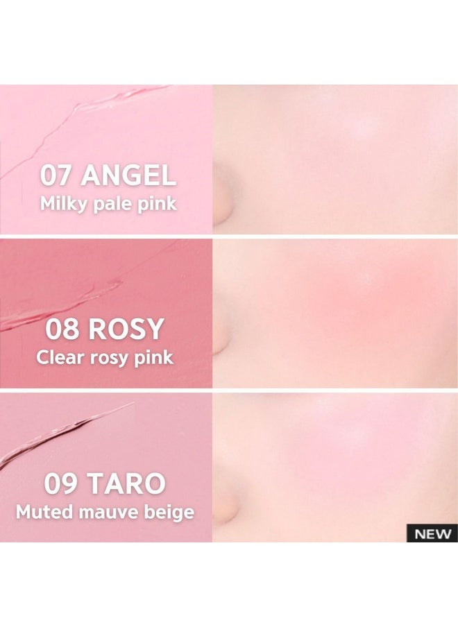 BBIA Ready To Wear Downy Cheek Cream Blush 8 Color - Creamy Blendable & Buildable Blush Dewy Texture & Matte Finish High Pigment Longlasting Lightweight Natural Face Makeup, 0.12oz (06 DOWNY FIG)